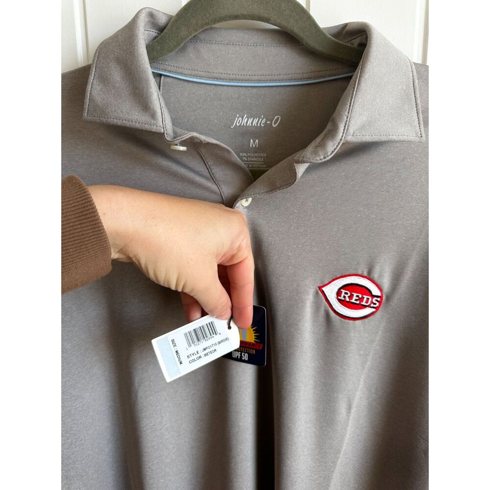 Johnnie-O NWT Cincinnati Reds Prep-formance Polo